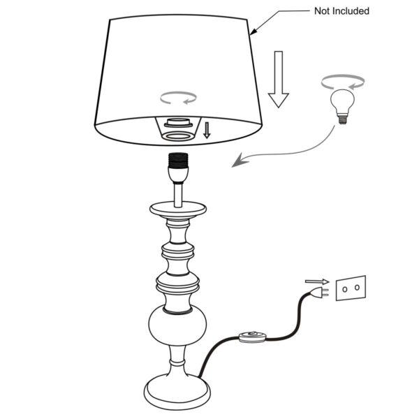 Klassiek moderne lampenvoet Anne Light & Home Lyons - Image 7