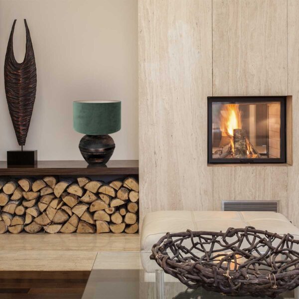 Landelijke zwarte houten tafellamp Anne Light & Home Lyons - Image 2