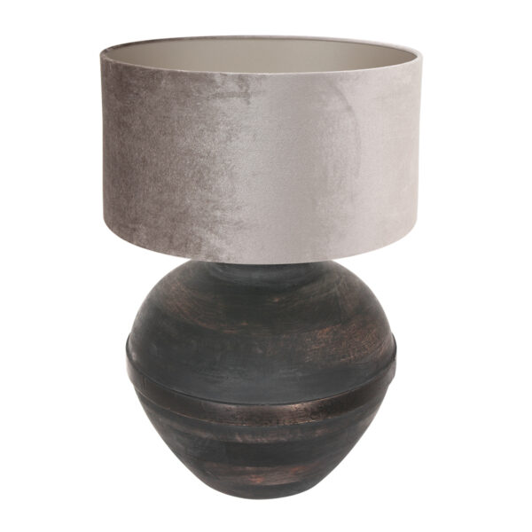 Anne Light & Home Lyons tafellamp – ø 40 cm – Niet verstelbaar – E27 (grote fitting) – Zwart