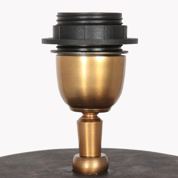 Bolvormige zwarte tafellamp hout/stof Anne Light & Home Lyons - Image 3