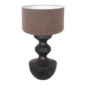 Anne Light & Home Lyons tafellamp – ø 40 cm – Niet verstelbaar – E27 (grote fitting) – Zwart