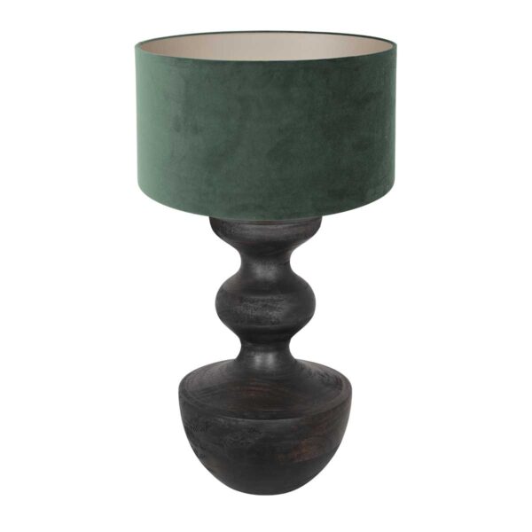 Anne Light & Home Lyons tafellamp – ø 40 cm – Niet verstelbaar – E27 (grote fitting) – Zwart