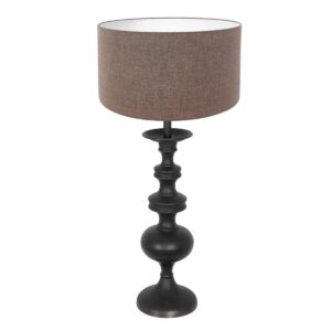 Anne Light & Home Lyons tafellamp – ø 40 cm – Niet verstelbaar – E27 (grote fitting) – Zwart