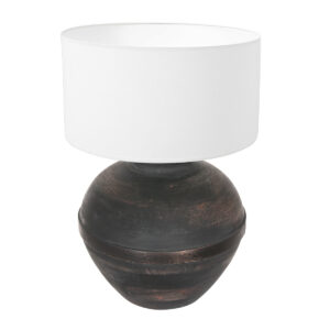 Anne Light & Home Lyons tafellamp – ø 40 cm – Niet verstelbaar – E27 (grote fitting) – Zwart
