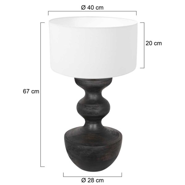 Elegante tafellamp Anne Light & Home Lyons - Image 5