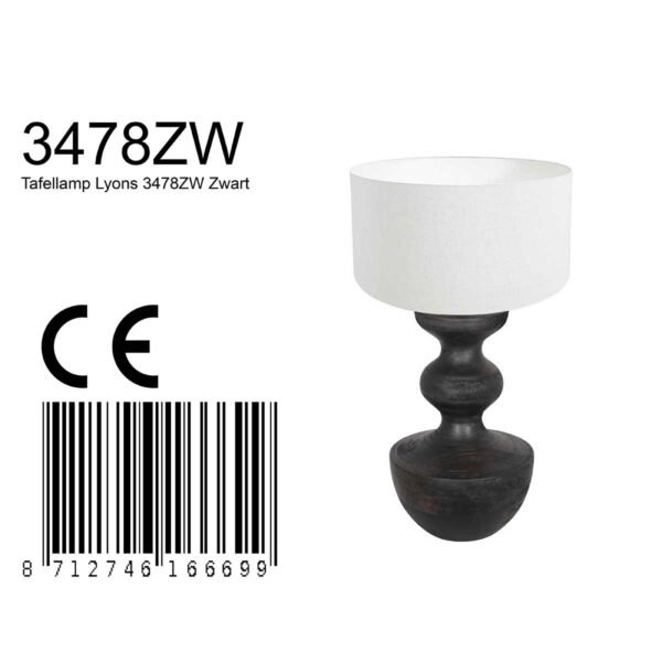 Modieuze tafellamp Anne Light & Home Lyons - Image 6