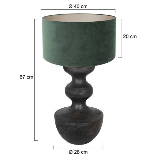 Dressoirlamp met velvet kap Anne Light & Home Lyons - Image 6