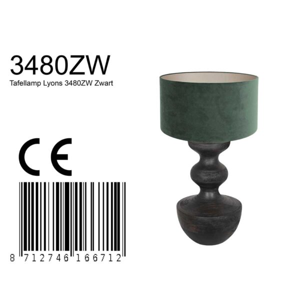 Dressoirlamp met velvet kap Anne Light & Home Lyons - Image 7