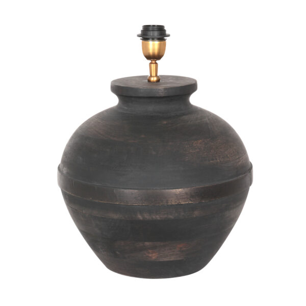 Landelijke zwarte tafellamp hout Anne Light & Home Lyons - Image 9
