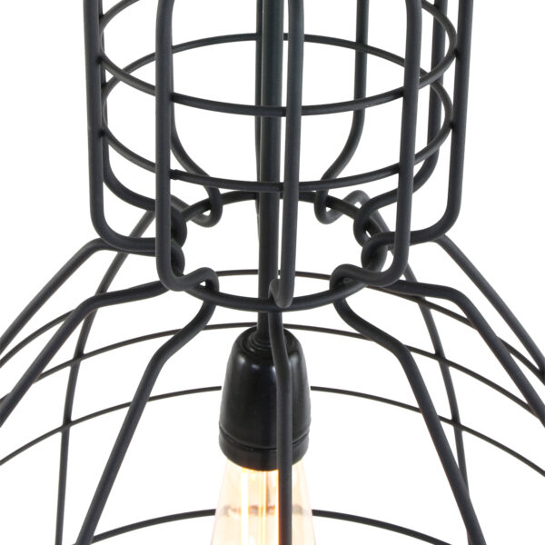 Industriele metalen draad hanglamp Anne Light & Home Markiii - Image 6