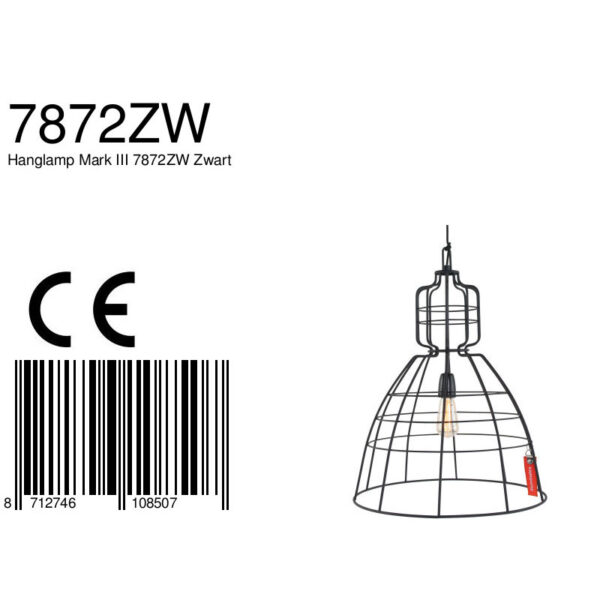 Industriele metalen draad hanglamp Anne Light & Home Markiii - Image 8