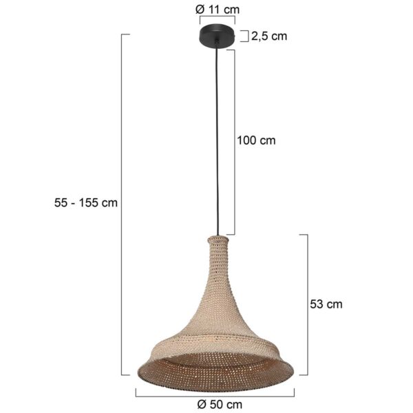 Oosterse koepelhanglamp Anne Light & Home Marrakesch - Image 6