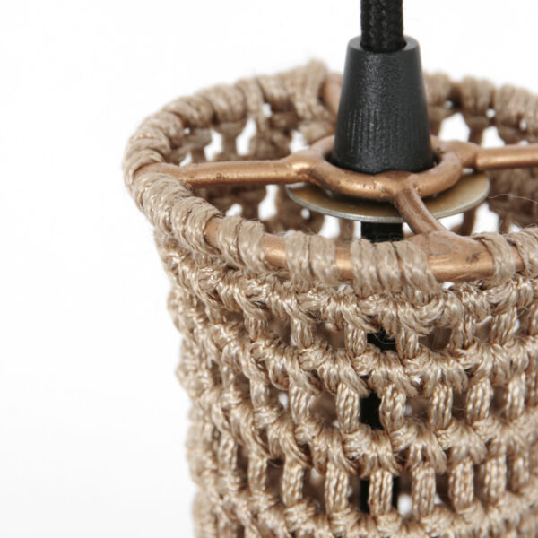 Oosterse hanglamp crème handgeknoopt touw Anne Light & Home Marrakesch - Image 10