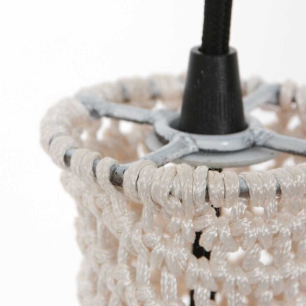 Bohemian koepelvormige stoffen hanglamp wit Anne Light & Home Marrakesch - Image 12