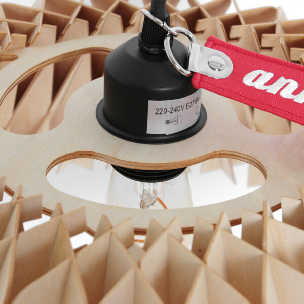 Trendy houten hanglamp naturel Anne Light & Home Maze - Image 15