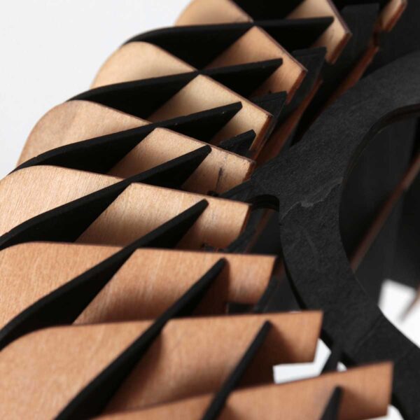 Trendy naturel houten hanglamp Anne Light & Home Maze - Image 3