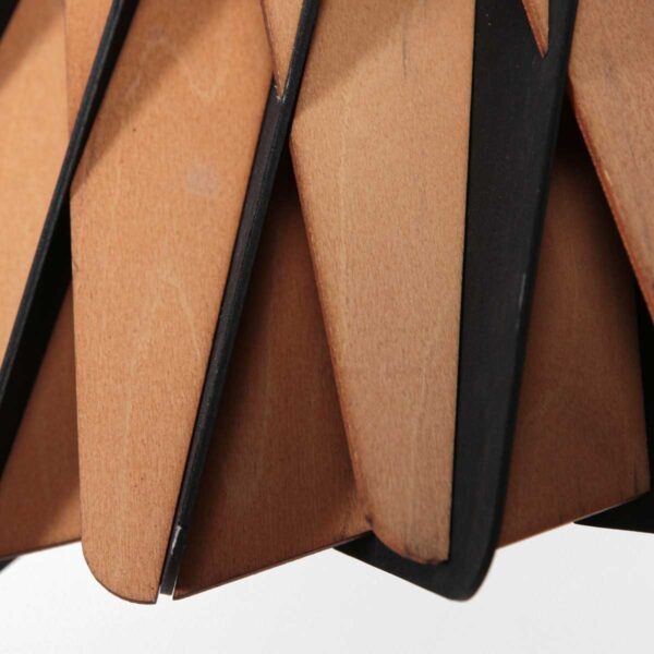 Trendy naturel houten hanglamp Anne Light & Home Maze - Image 4