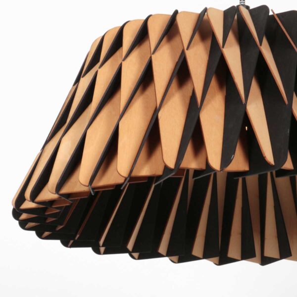 Trendy naturel houten hanglamp Anne Light & Home Maze - Image 5