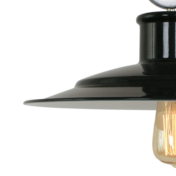 Industriële metalen hanglamp zwart Anne Light & Home Millstone - Image 3