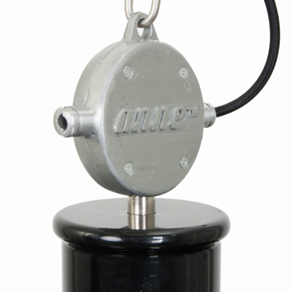 Industriële metalen hanglamp zwart Anne Light & Home Millstone - Image 4