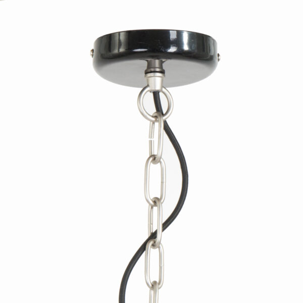 Industriële metalen hanglamp zwart Anne Light & Home Millstone - Image 5