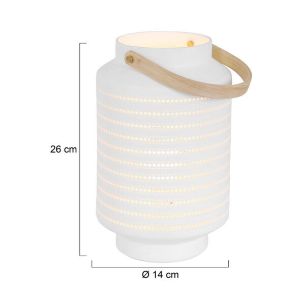 Witte lantaarn met gaatjes Anne Light & Home Porcelain - Image 6
