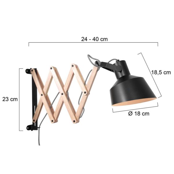 Uittrekbare wandlamp Anne Light & Home Porter - Image 6