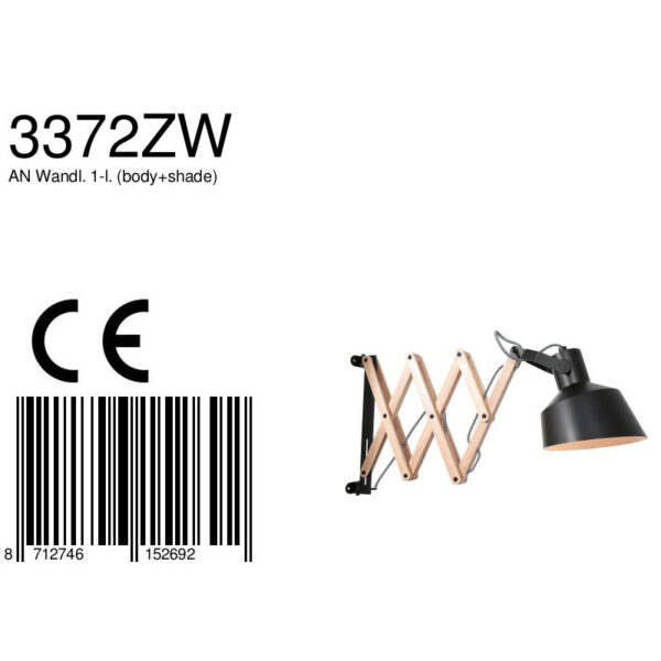 Uittrekbare wandlamp Anne Light & Home Porter - Image 7