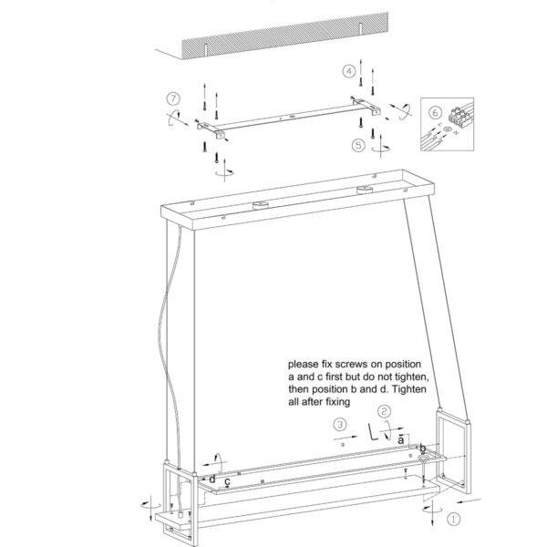 Steinhauer Tør hanglamp - keuken verlichting - LED - frame - zeslichts - zwart - Image 10