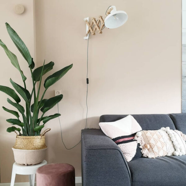 Scandinavische metalen naturel houten wandlamp Anne Light & Home Woody - Image 12