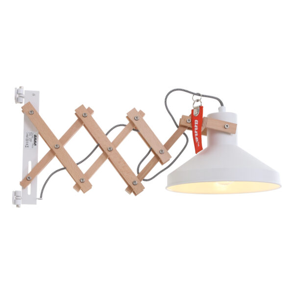 Anne Light & Home Woody wandlamp – E27 (grote fitting) – Naturel