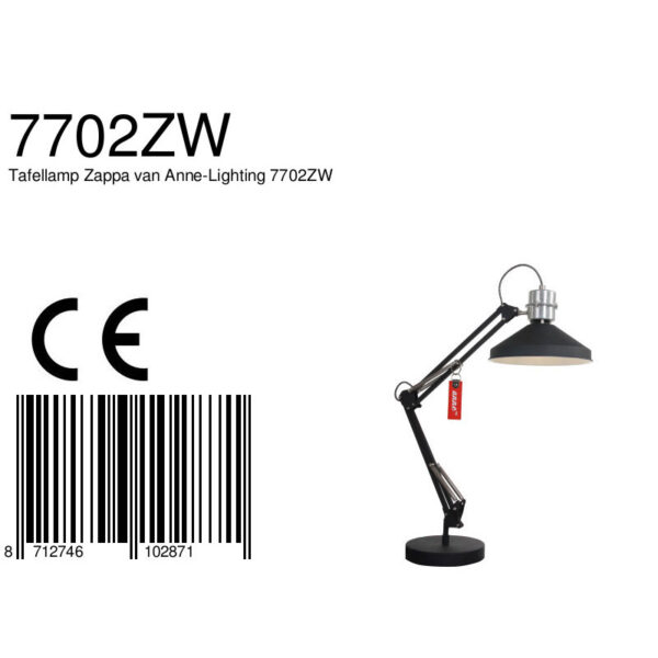Grote robuuste bureaulamp Anne Light & Home Zappa - Image 8