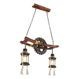 Globo Abella hanglamp – E27 (grote fitting) – Messing
