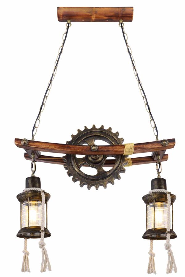 Globo Abella hanglamp – E27 (grote fitting) – Messing