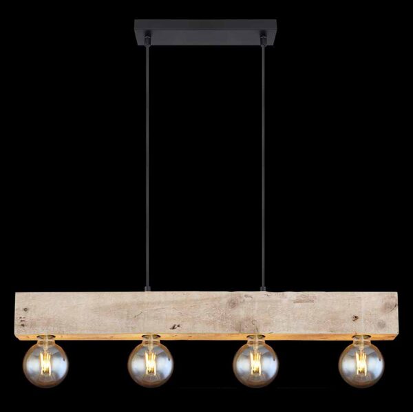 Globo Adalie hanglamp – E27 (grote fitting) – Zwart - Image 5