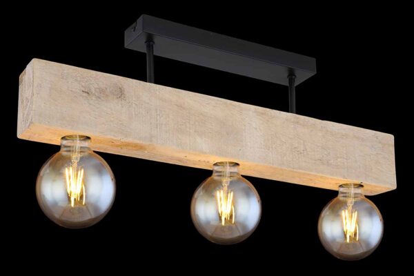 Globo Adalie plafonniere – E27 (grote fitting) – Zwart - Image 4