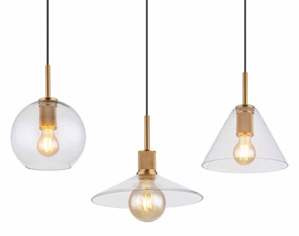 Globo Adara hanglamp – E27 (grote fitting) – Messing - Image 3