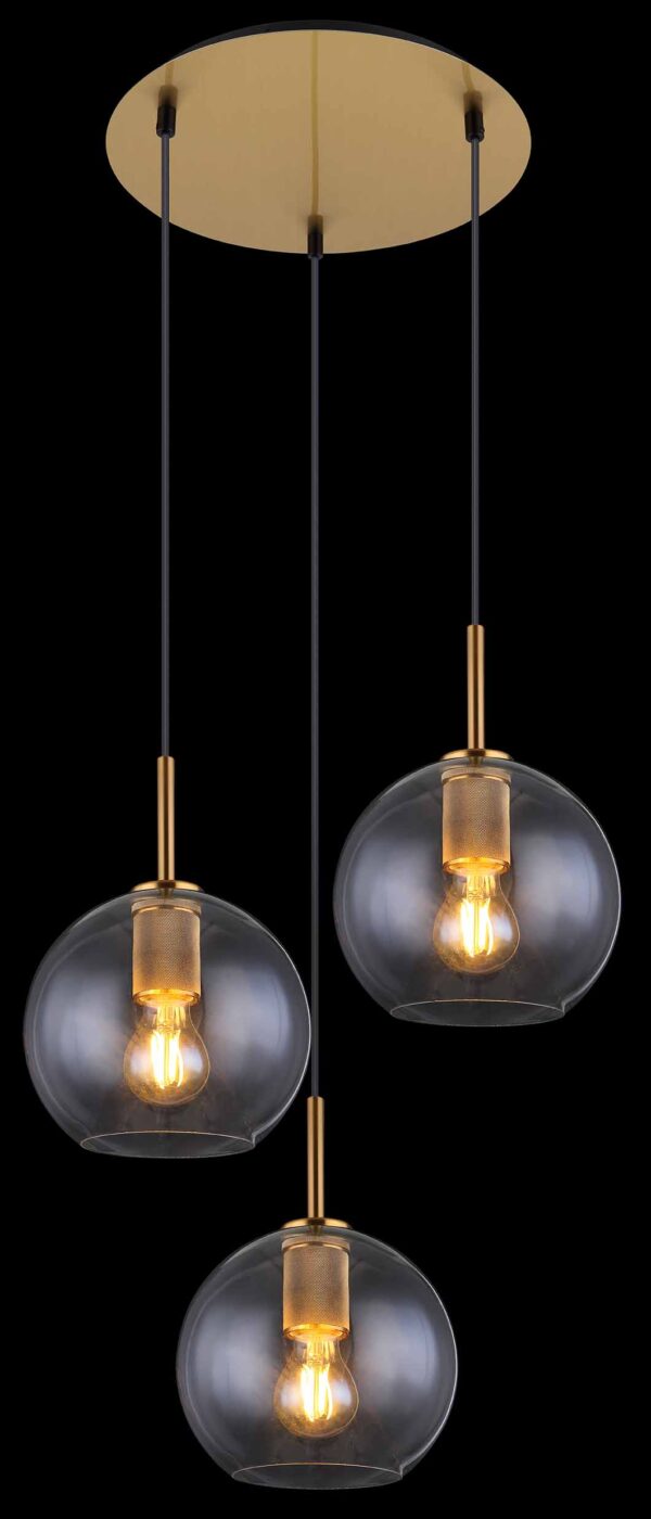 Globo Adara hanglamp – ø 47 cm – E27 (grote fitting) – Messing - Image 3