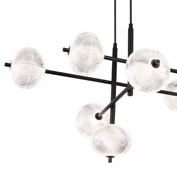 Globo Aida hanglamp – Ingebouwd (LED) – Zwart - Image 3