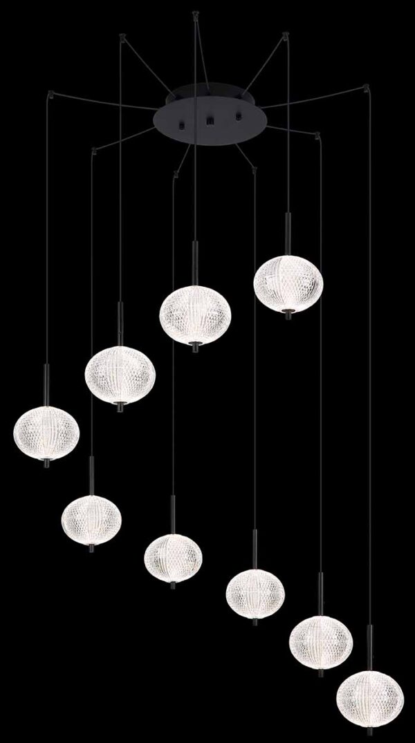 Globo Aida hanglamp – ø 76 cm – Ingebouwd (LED) – Zwart - Image 3