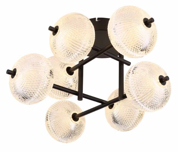 Globo Aida plafonniere – Ingebouwd (LED) – Zwart - Image 3