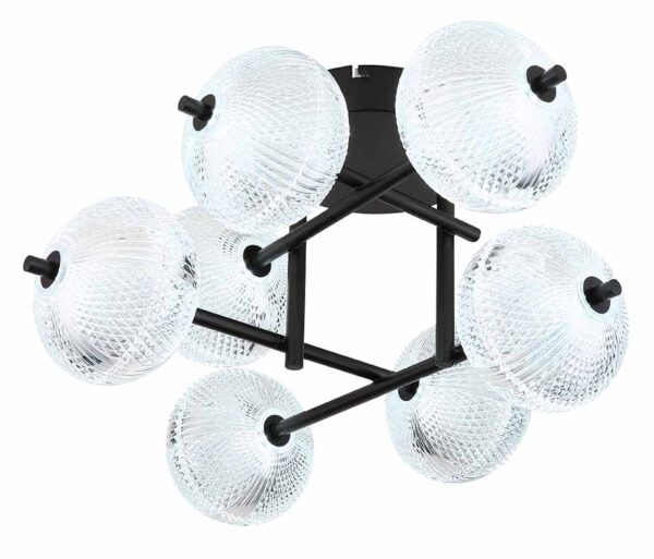 Globo Aida plafonniere – Ingebouwd (LED) – Zwart - Image 4