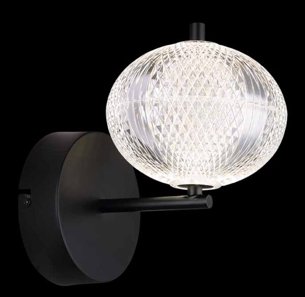 Globo Aida wandlamp – Ingebouwd (LED) – Zwart - Image 3