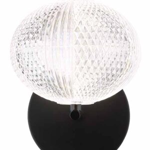 Globo Aida wandlamp – Ingebouwd (LED) – Zwart