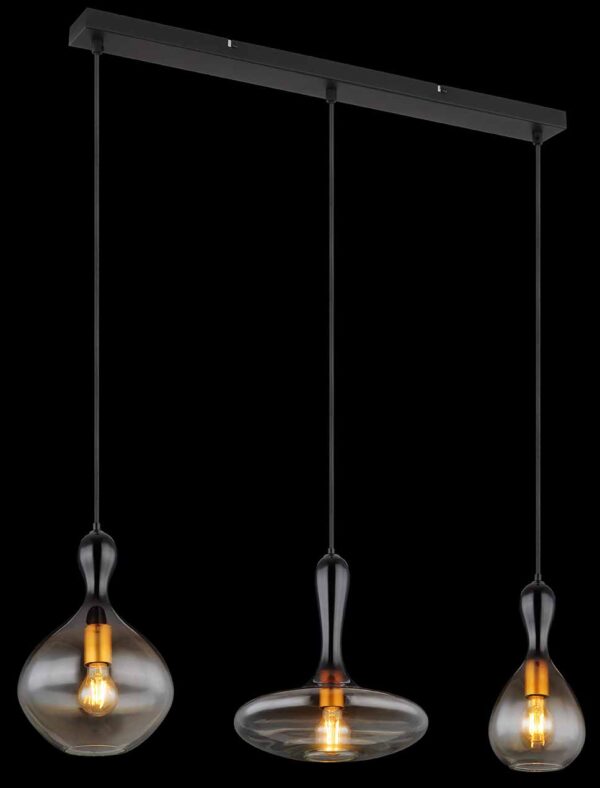 Globo Aladdin hanglamp – E27 (grote fitting) – Zwart - Image 3