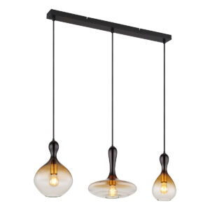 Globo Aladdin hanglamp – E27 (grote fitting) – Zwart