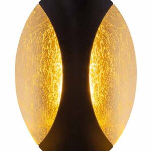 Globo Alexandra wandlamp – Ingebouwd (LED) – Zwart