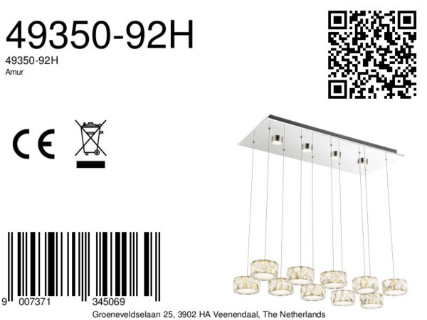 Globo Amur hanglamp – Ingebouwd (LED) – Chroom - Image 5