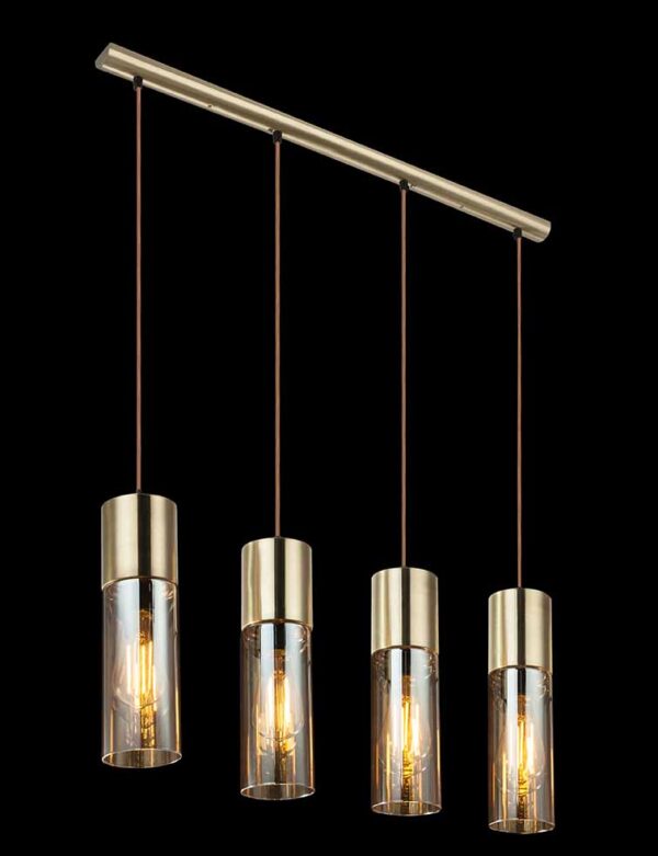 Messing metalen klassieke hanglamp Globo Annika - Image 4