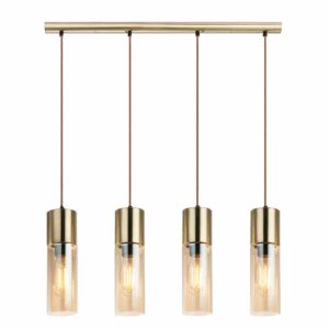 Globo Annika hanglamp – E27 (grote fitting) – Messing